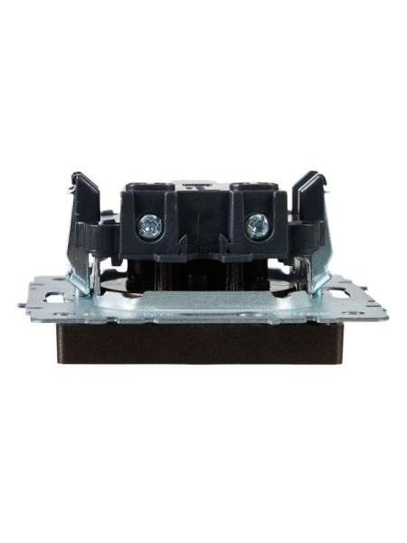 Розетка СП BRITE РСш10-2-БрТБ 10А без заземл. защ. шторки механизм бронза IEK BR-R13-10-K45