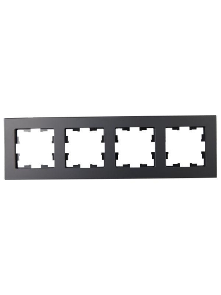 Рамка 4-м BRITE РУ-4-2-Бр стекло черн. матов. IEK BR-M42-G-31-K02
