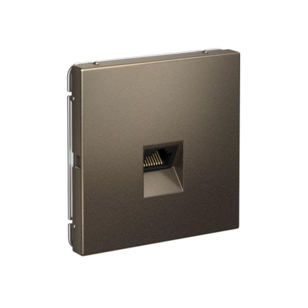 Розетка компьютерная ArtGallery RJ45 кат.5E механизм мокко SE GAL000683