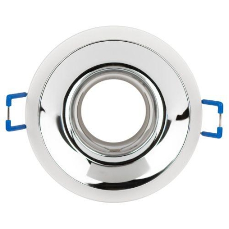 Светильник декоративный KL103 WH/CH MR16 GU5.3 встраив. бел. хром ЭРА Б0056353