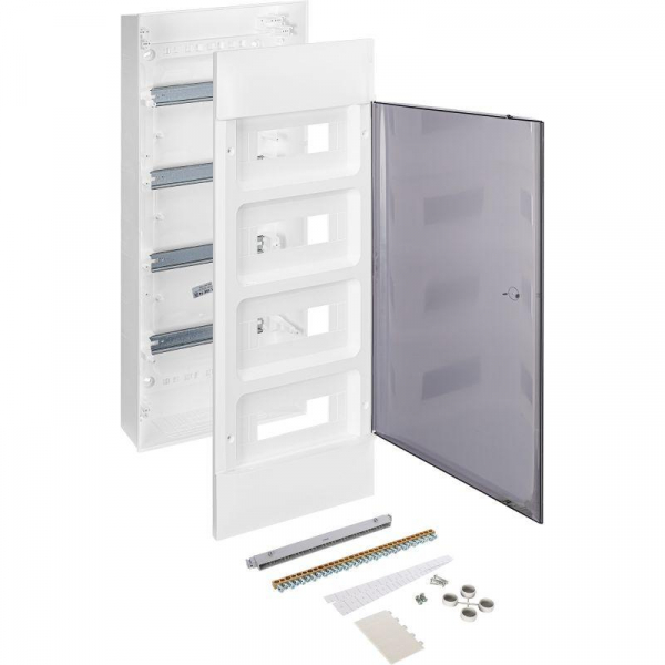 Щиток пластиковый навесной Practibox S 4х12 дым. дверь Leg 135614