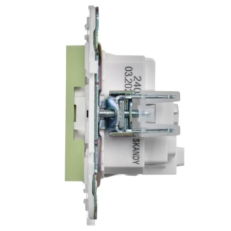 Розетка SKANDY 16А с заземл. защ. шторки SK-R04G мятный IEK SK-R14-16-K06