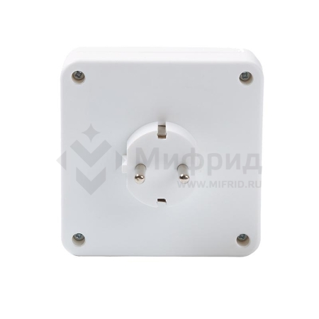 Разветвитель 4-м с заземл. 16А 3500Вт 250В квадрат бел. DОМТОК 2661