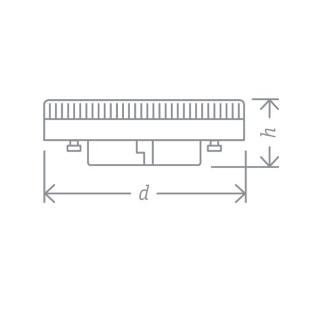 Лампа светодиодная 61 016 NLL-GX53-10-230-2.7K 10Вт матовая 2700К тепл. бел. GX53 750лм 220-240В Navigator 61016