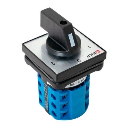 Переключатель кулачковый ПК-1-43 3п 10А "1-0-2" IP65 EKF pk-1-43-10-65