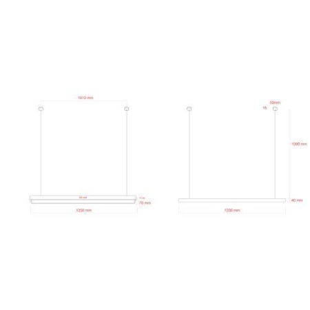 Светильник светодиодный Geometria Block SPO-116-B-40K-024 24Вт 4000К 1750лм IP40 1200х70х50мм подвесной драйвер внутри черн. Эра Б0058865