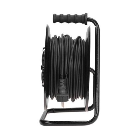 Удлинитель на метал. катушке 4х50 с заземл. IP44 КГ 3х1.5 c защ. крышкой Rexant 13-5013