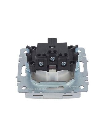 Розетка BRITE РСбш10-3-44-БрА 16А IP44 с заземл. защ. шторки с крышкой механизм алюм. IEK BR-R16-16-44-K47