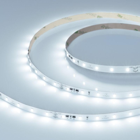 Лента светодиодная IC-A60-8mm 24V White 6000К 4.8Вт/м IP20 2835 стабилизированная (уп.10м) Arlight 037954