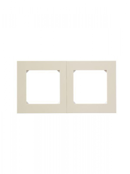 Рамка Levit 2п сл. кость/бел. ABB 2CHH015020A6017