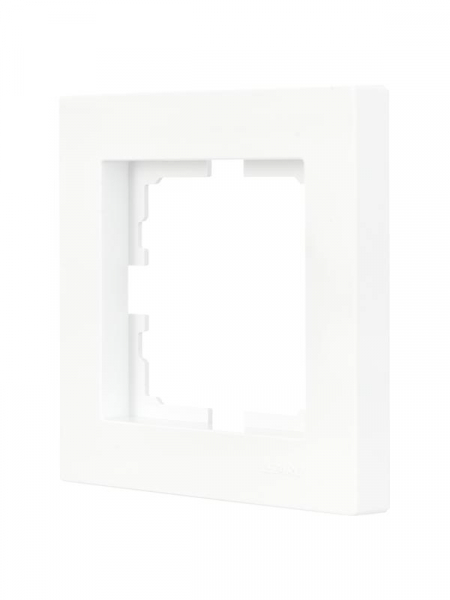 Рамка 1-местн. горизонт. VESNA бел. (20шт/240шт) LEZARD 742-0200-146