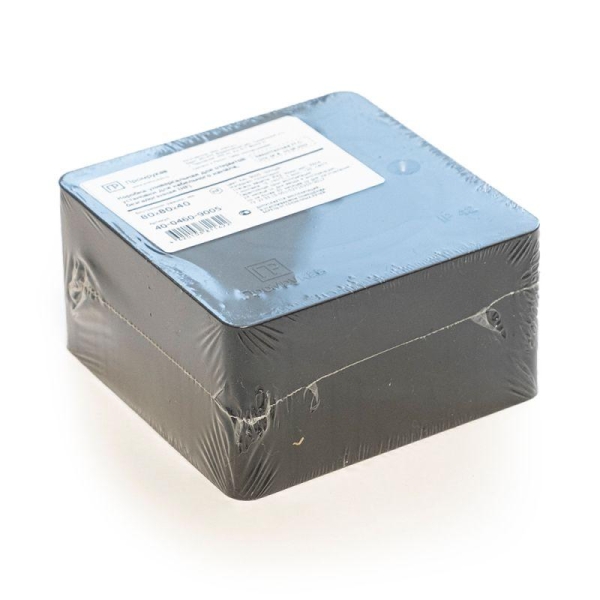 Коробка универсальная для кабель-канала 40-0460 безгалогенная (HF) 85х85х45 черн. Промрукав 40-0460-9005