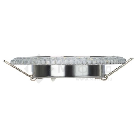 Светильник точечный DK LD26 SL/WH GX53 декор со светодиод. подсветкой прозр. ЭРА Б0029638