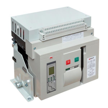 Выключатель автоматический 3п 3200/2500А 100кА ВА-45 стац. v2 EKF mccb45-3200-2500-v2