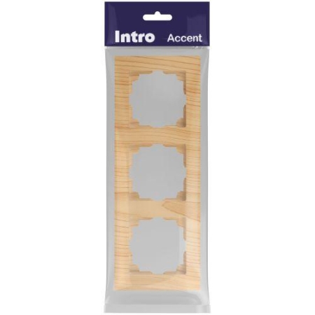 Рамка 3-м СП Accent 6-503-11 сосна Intro Б0063795