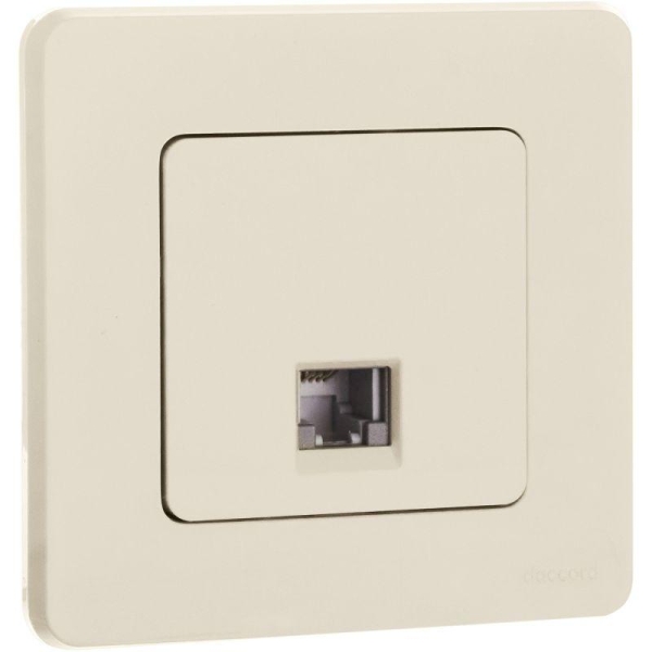 Розетка телефонная Inspiria RJ11 механизм сл. кость IEK 673821