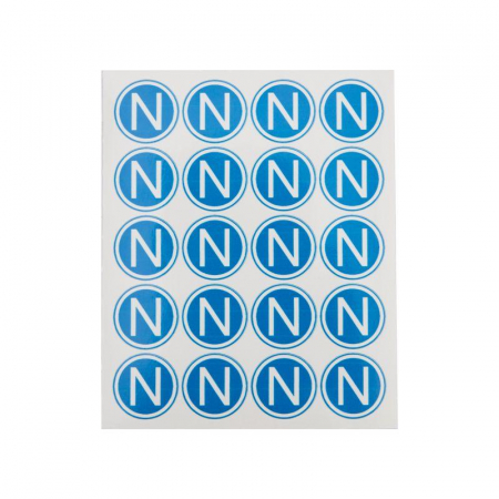 Наклейка знак электробезопасности "N" d20мм Rexant 56-0059