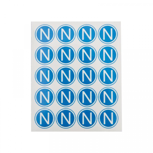 Наклейка знак электробезопасности "N" d20мм Rexant 56-0059