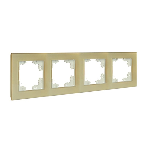 Рамка 4-м Афина стеклянная зол. UNIVersal 2293