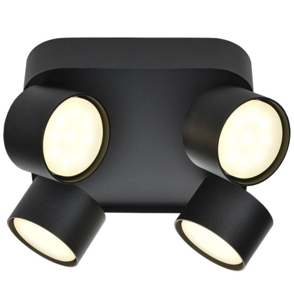 Светильник 4044 накладной потолочный 4хGX53 черн. IEK LT-UPB0-4044-GX53-1-K02