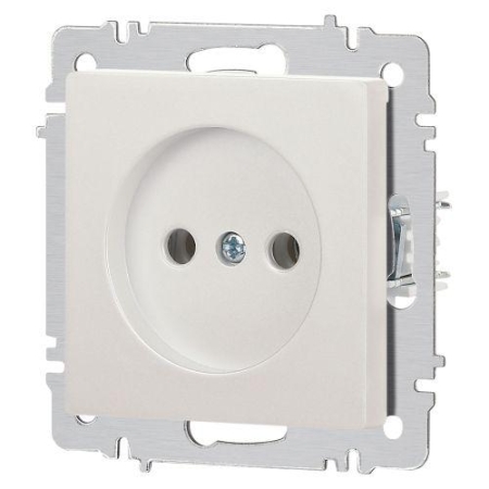 Розетка 1-м СП Accent 6-201-06 16А IP20 250В 2P перламутр. Intro Б0063667