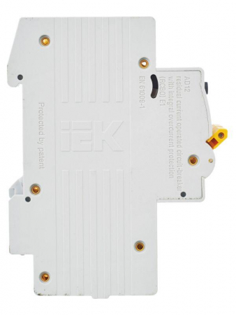 Выключатель автоматический дифференциального тока 2п C 50А 30мА тип AC 4.5кА АД-12 KARAT IEK MAD10-2-050-C-030