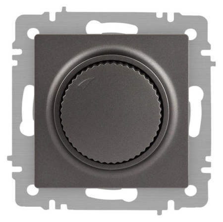 Светорегулятор поворотный СП Accent 6-401-07 600Вт 230В IP20 графит Intro Б0063682