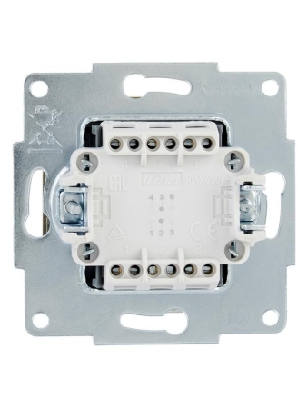 Выключатель проходной двойн. VESNA зол. LEZARD 742-3688-106