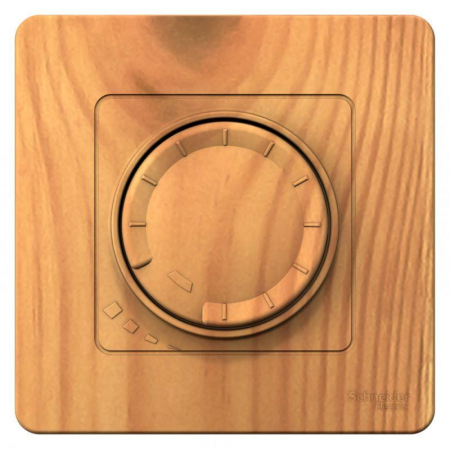 Светорегулятор поворотно-нажимной универсальный СП Blanca 400Вт ясень SE BLNSS040015