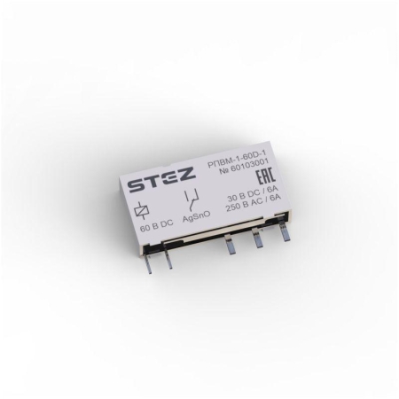 Реле одиночное РПВМ-1-60D-1 СТЭЗ 60103001