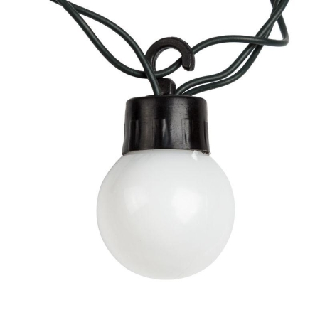 Гирлянда светодиодная "Шарики" 5м d30мм 25LED RGB 6Вт 220-240В IP20 провод ПВХ темн. зел. Neon-Night 303-569