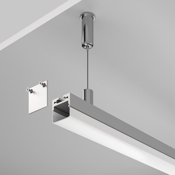 Профиль накладной/подвесной 20х20 алюм. Maytoni ALM-2020B-S-2M