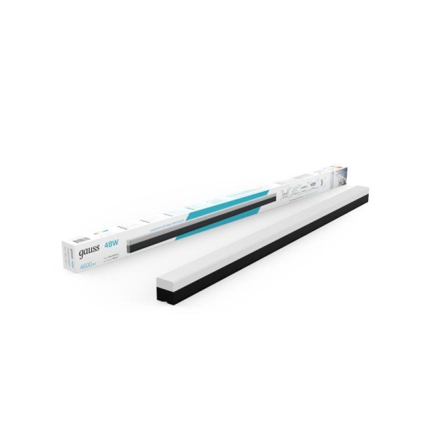 Светильник светодиодный Shop Lighting 48Вт 4000К IP40 4600лм 1180х70х55мм ДПО подвесной линейный матов. рассеив. GAUSS 883625248