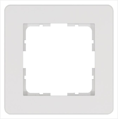 Рамка 1-м G-Flex бел. глянцевый Jasmart G1101W