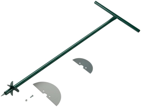 Бур садовый L1000мм 2 насадки 150мм и 200мм КУРС 77241