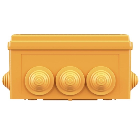 Коробка ответвительная FS 150х110х70мм IP55 4п 450В 32А 10кв.мм с кабельными вводами и клеммниками нерж. контакт пластик. DKC FSK21410