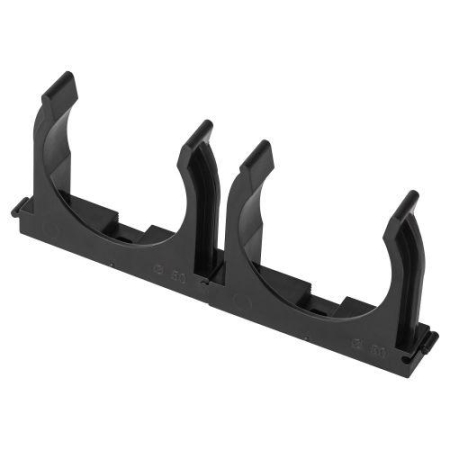 Держатель для труб (клипса) d50мм для прямого монтажа CLIP-50-B-MP черн. (уп.25шт) Эра Б0062034