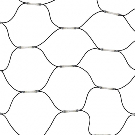 Гирлянда светодиодная "Сеть" 2х4м 560LED бел. 50Вт 220-240В IP67 провод каучук черн. Neon-Night 217-135