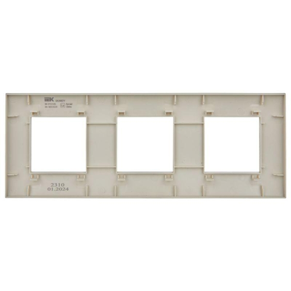 Рамка 3-м SKANDY SK-F01B беж. IEK SK-M32-K10