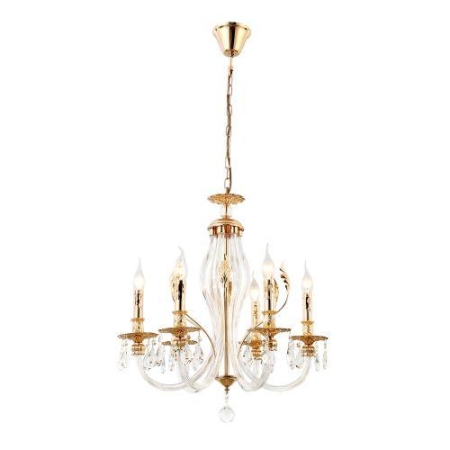 Люстра Melanie 1020-206 6хЕ14 40Вт хрусталь классика Rivoli Б0047907