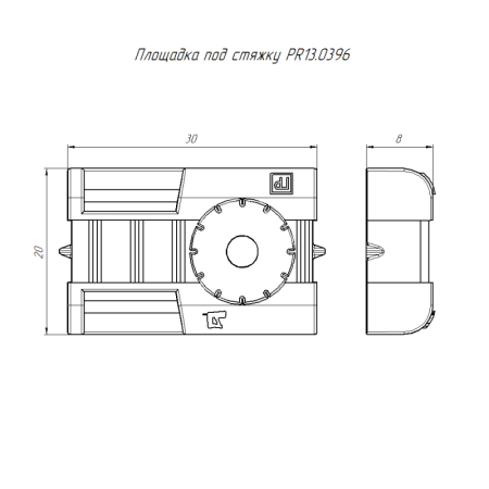 Площадка под стяжку для прямого монтажа сер. (уп.100шт) Промрукав PR13.0396