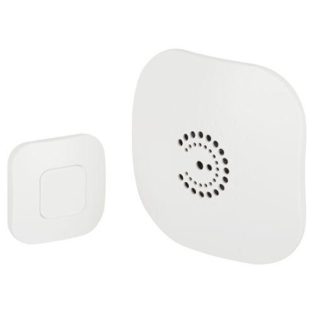 Звонок беспроводной дверной 36 мелодий BIONIC White бел. (в пакете) Эра Б0061074