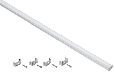 Профиль алюминиевый для LED ленты 1606 накладной гибк. опал (дл.2м) компл. аксессуров IEK LSADD1606-SET1-2-G1-1-12