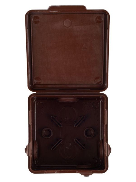 Коробка распаячная ОП КМ 80х80х50 IP54 откид. крышка 7 вводов дуб IEK UKO31-080-080-050-K24-54