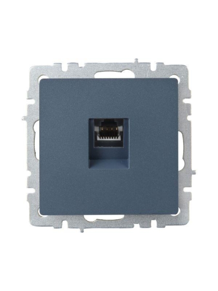 Розетка компьютерная СП RJ45 кат.6 BRITE РК11-БрМ механизм маренго IEK BR-K10-2-K35