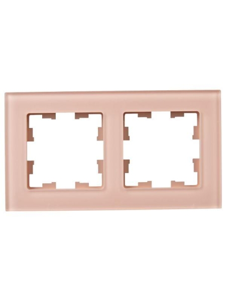 Рамка 2-м BRITE РУ-2-2-БрП стекло перс. матов. IEK BR-M22-G-31-K96