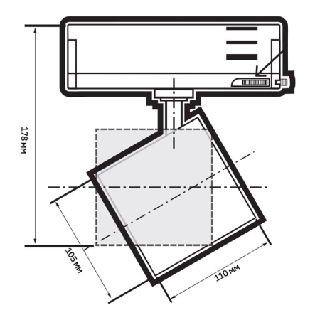 Светильник светодиодный трековый трехфазный 3P PTR 7040 40Вт 4000К 36град. WH IP40 Pro+ JazzWay 5062795
