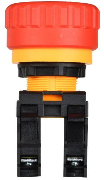 Кнопка "Грибок" 1НО+1НЗ MASTER поворотн. с фиксацией красн. IEK MI-BG60-11ZS-3-23-K04