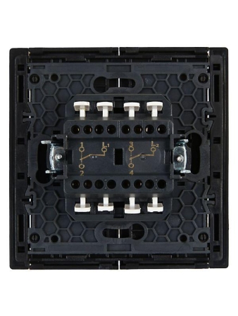 Выключатель проходной 2-кл. СП FORTE&PIANO 10А FP107 черн. IEK FP-V22-0-10-1-K02