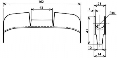 Вкладыш седловой  КС-067-1